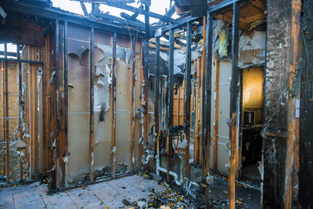 Professional Soot Cleanup technician working in Burlington, OH